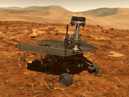 勇氣號火星車模擬圖
