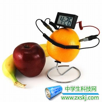 水果發(fā)電的鬧鐘 
